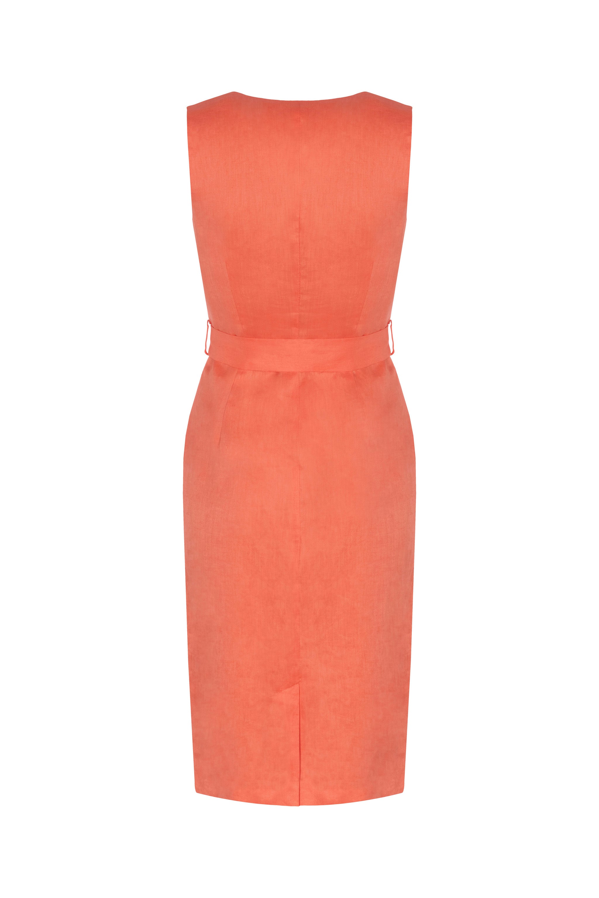 Linen Dress (Coral)