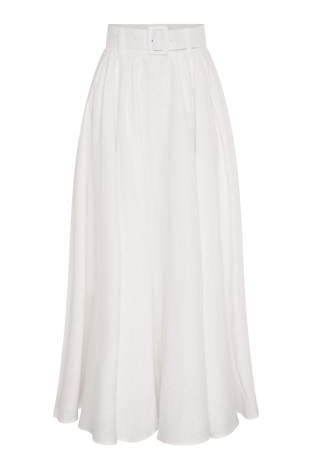 Linen Maxi Skirt & Shirt Set (Chantilly)