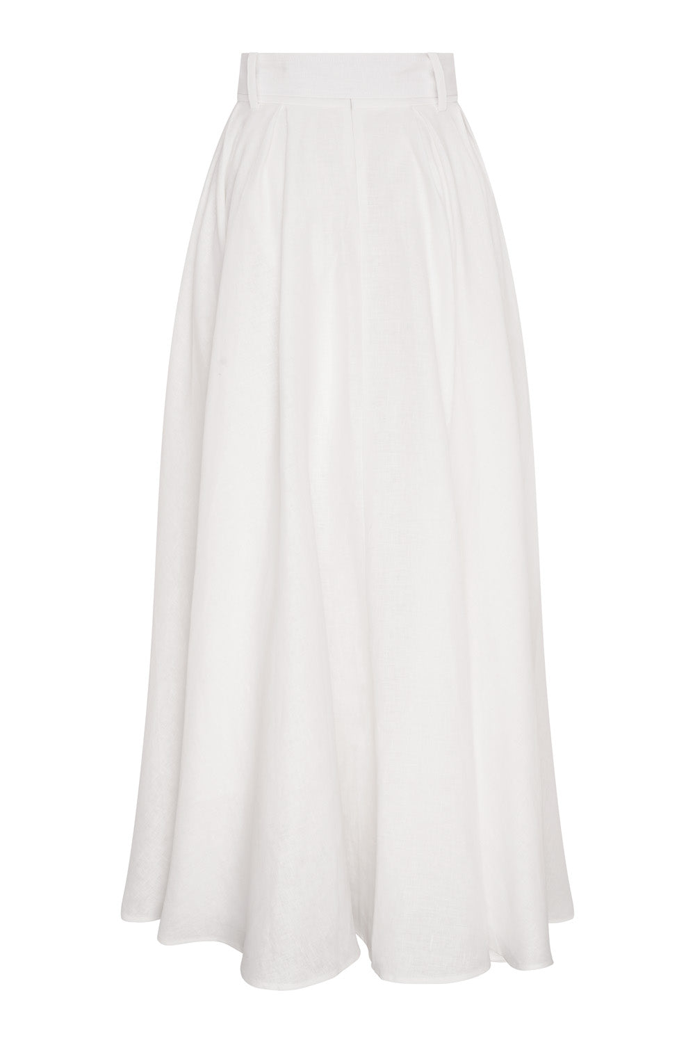 Linen Maxi Skirt & Shirt Set (Chantilly)