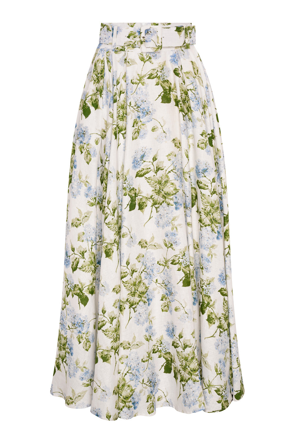 PRE-ORDER Linen Maxi Skirt & Shirt Set (Hydrangea)