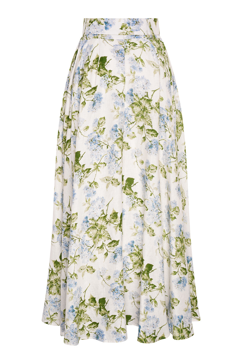PRE-ORDER Linen Maxi Skirt & Shirt Set (Hydrangea)