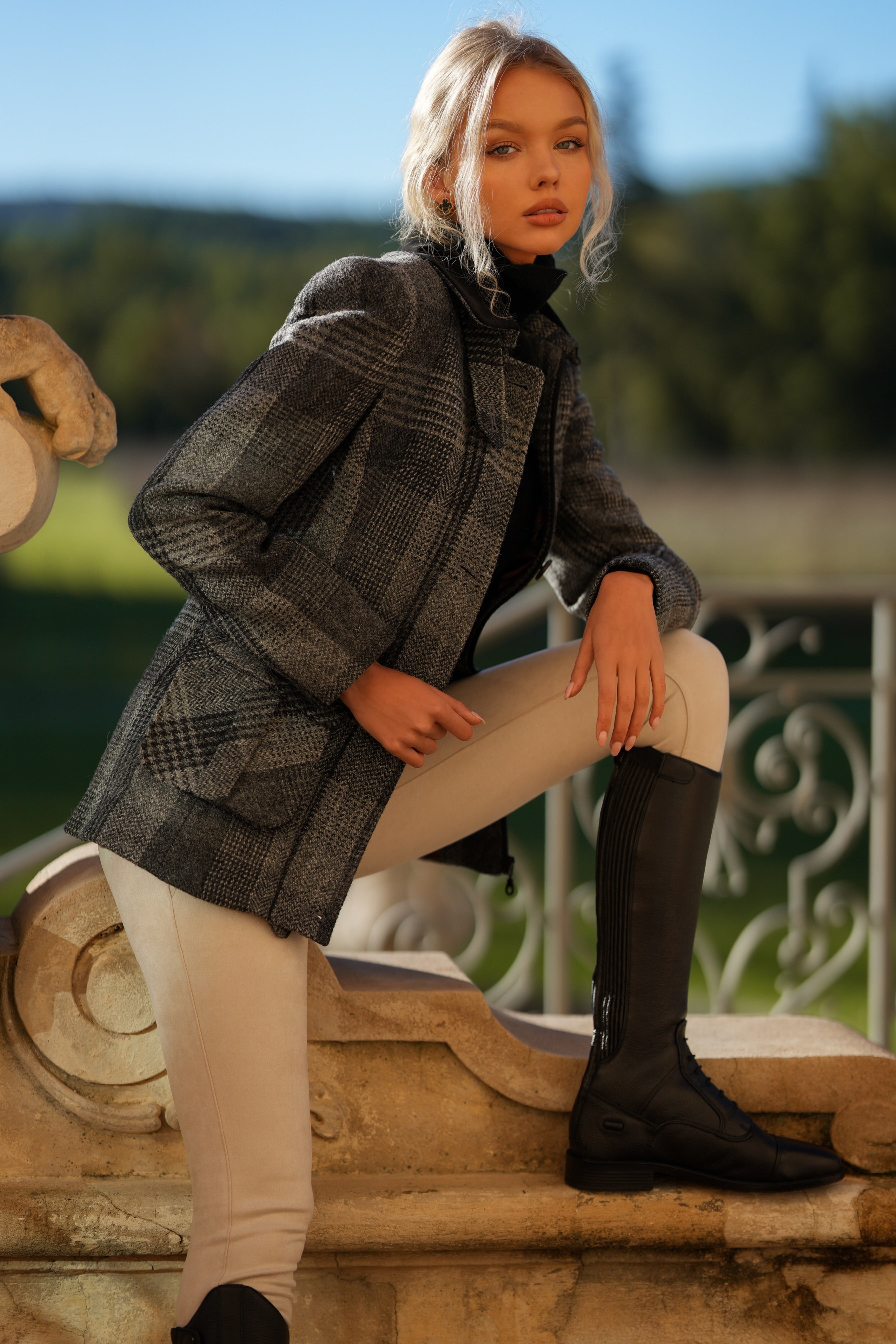 Harris Tweed Country Jacket (Charcoal)