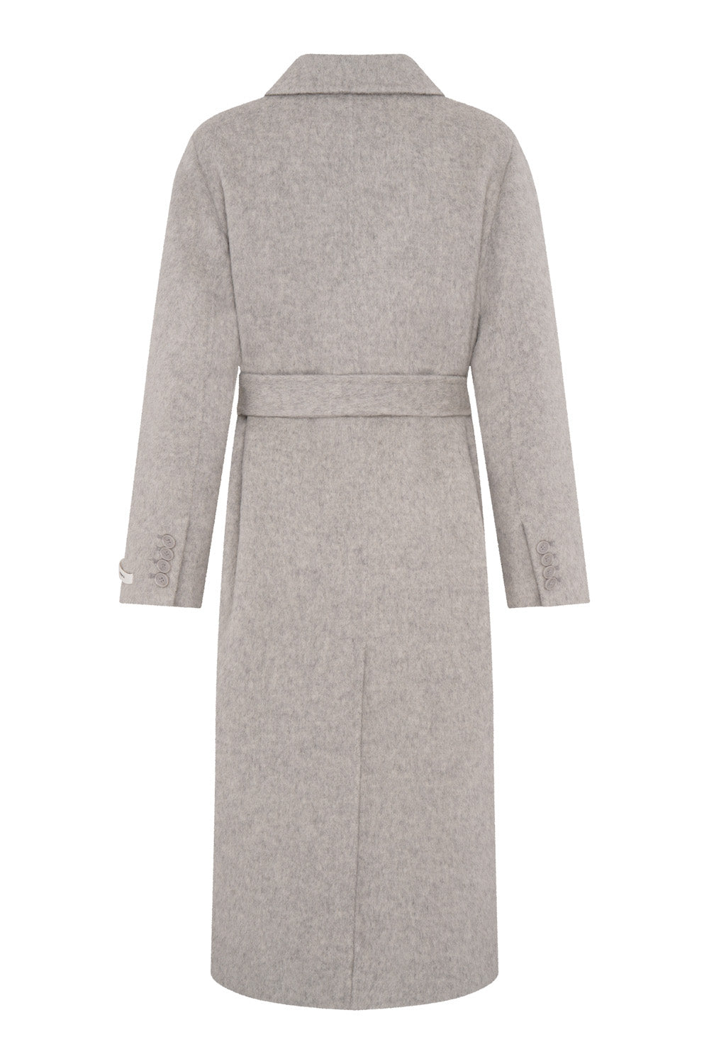 Baby Alpaca Wool Coat (Dove Grey)