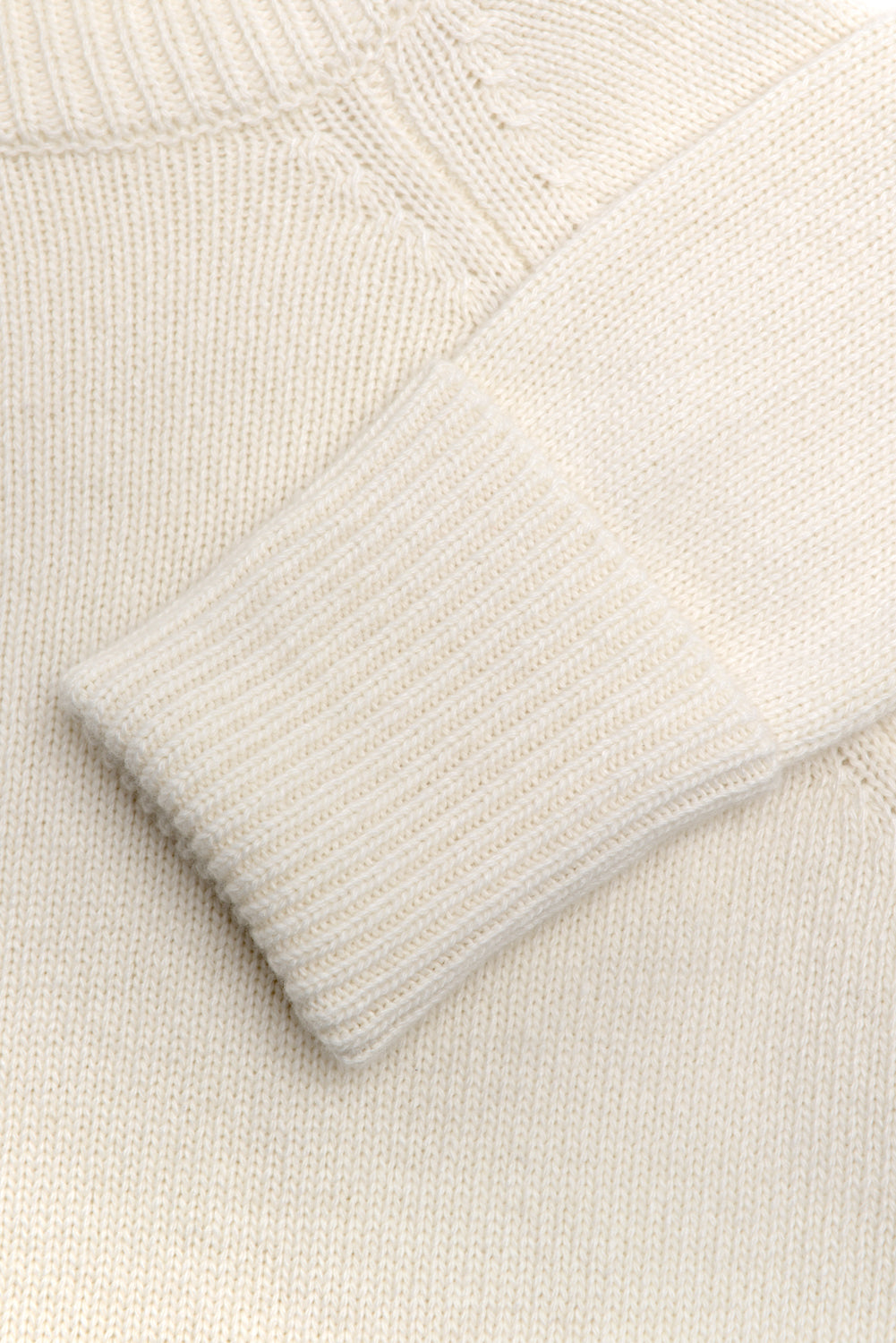 Cashmere Blend Cropped Roll Neck (Chantilly)