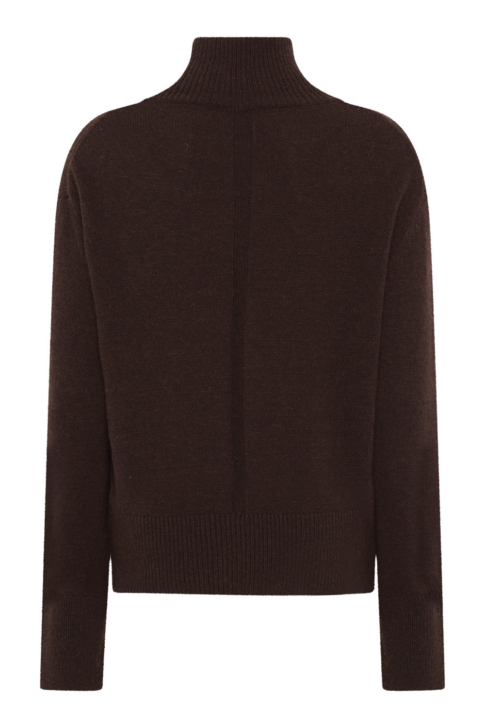 Cashmere Blend Turtle Neck (Chocolate)