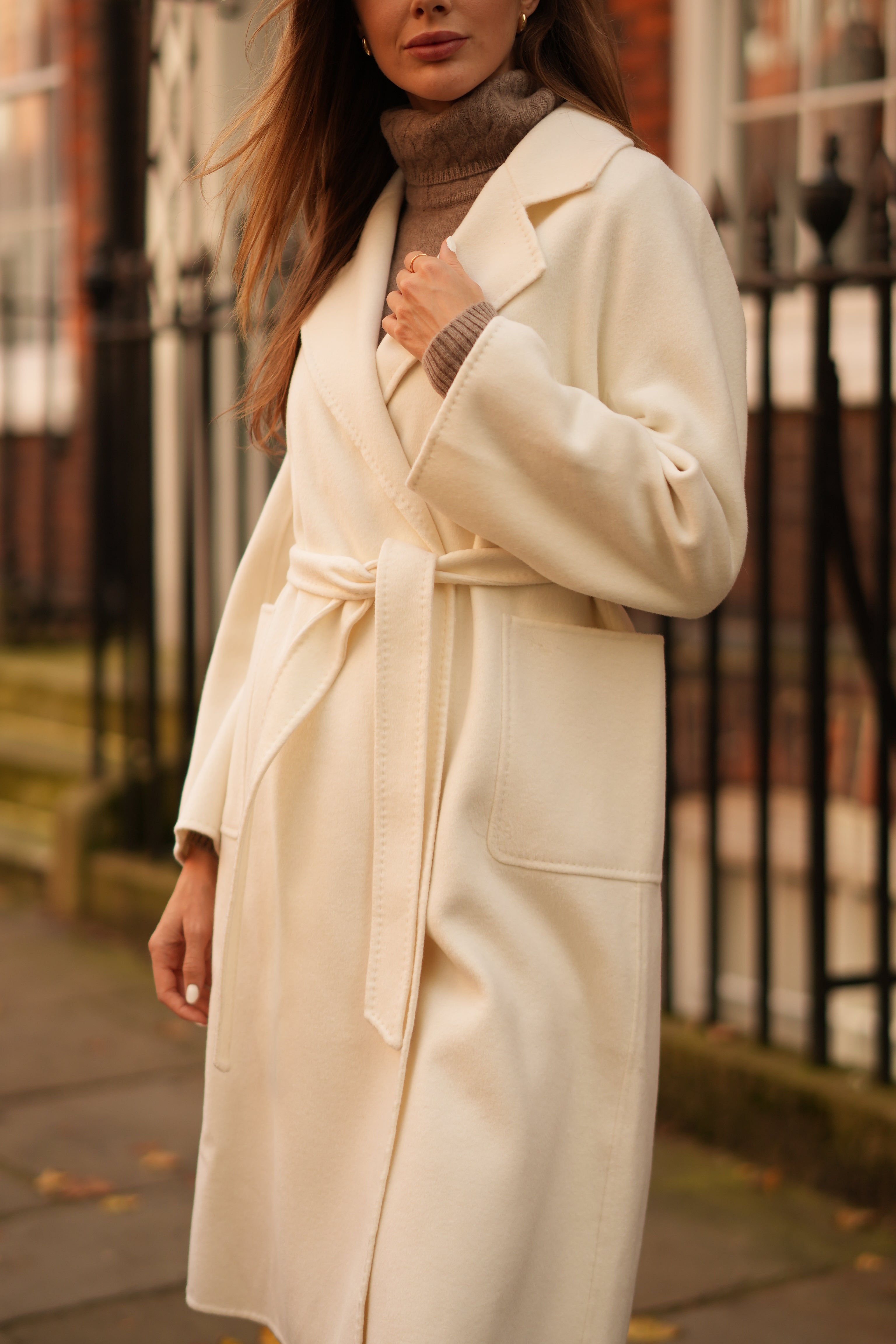 Cashmere & Silk Wool Coat (Chantilly)