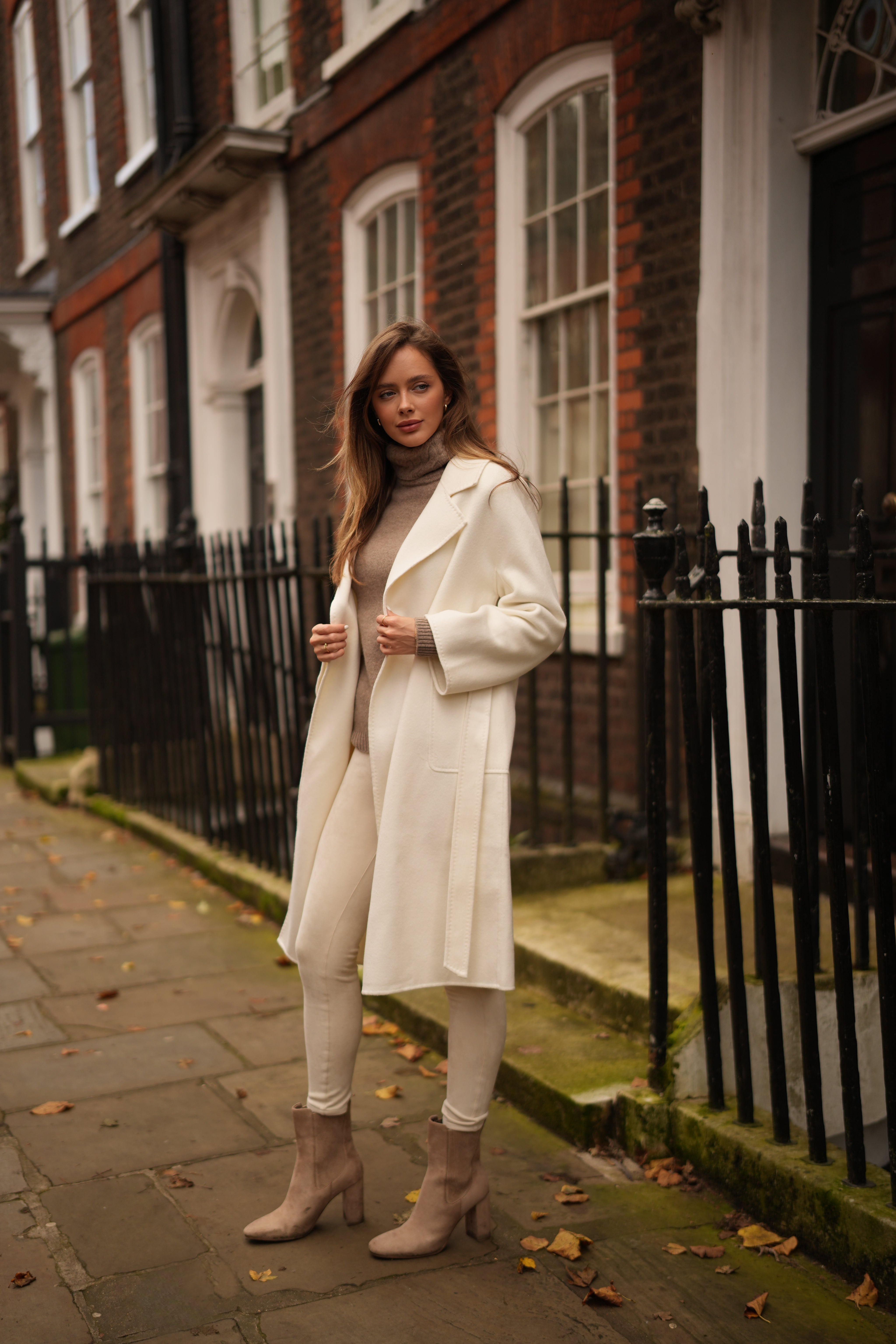 Cashmere & Silk Wool Coat (Chantilly)