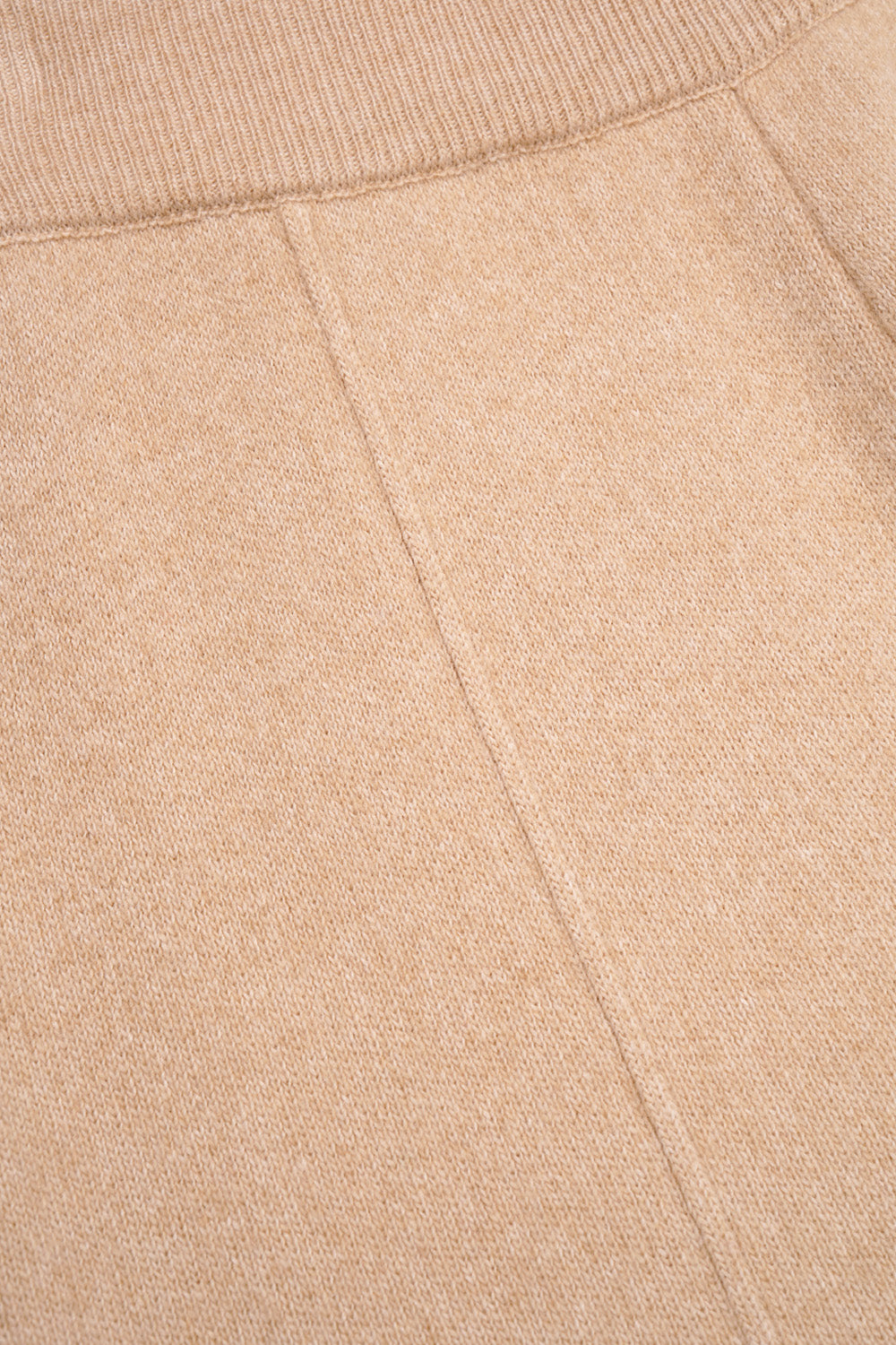 Thick Knitted Centre Seam Trouser (Beignet)