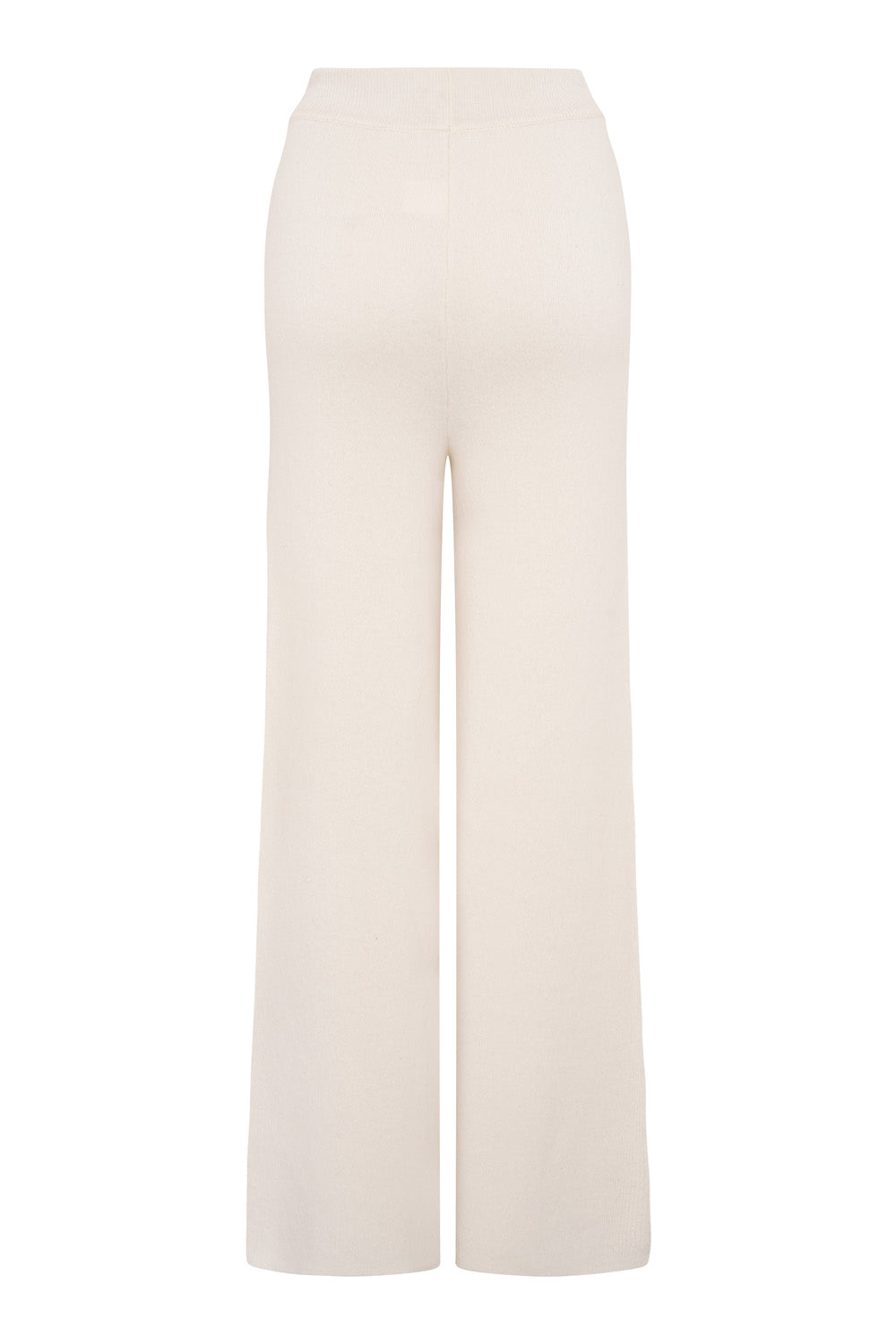 Thick Knitted Centre Seam Trouser (Chantilly)