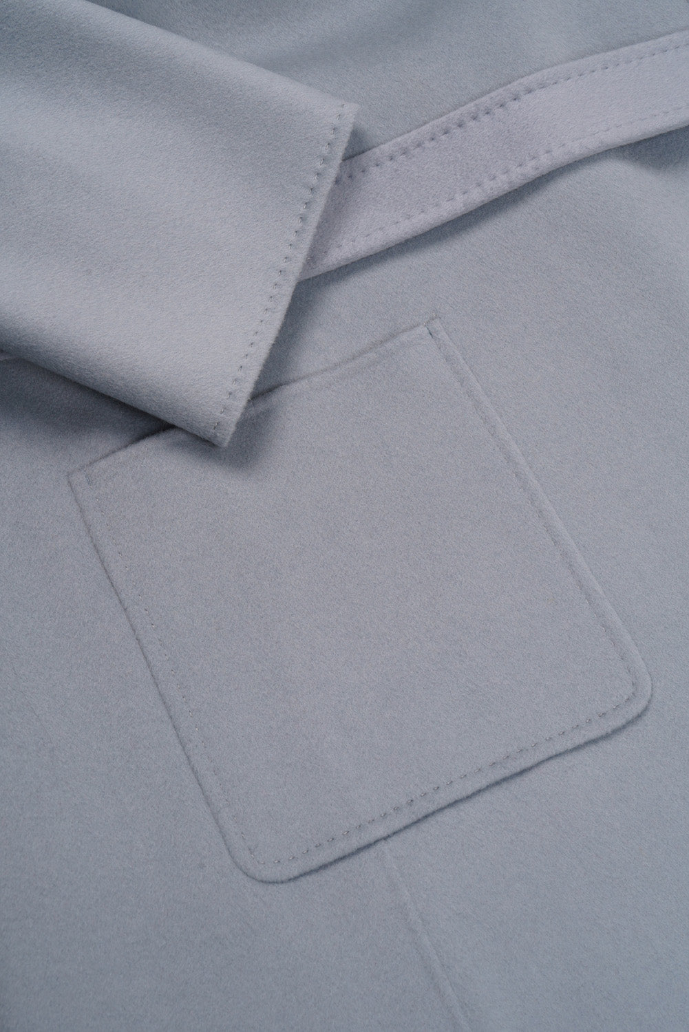 Cashmere & Silk Wool Coat (Cornflower)