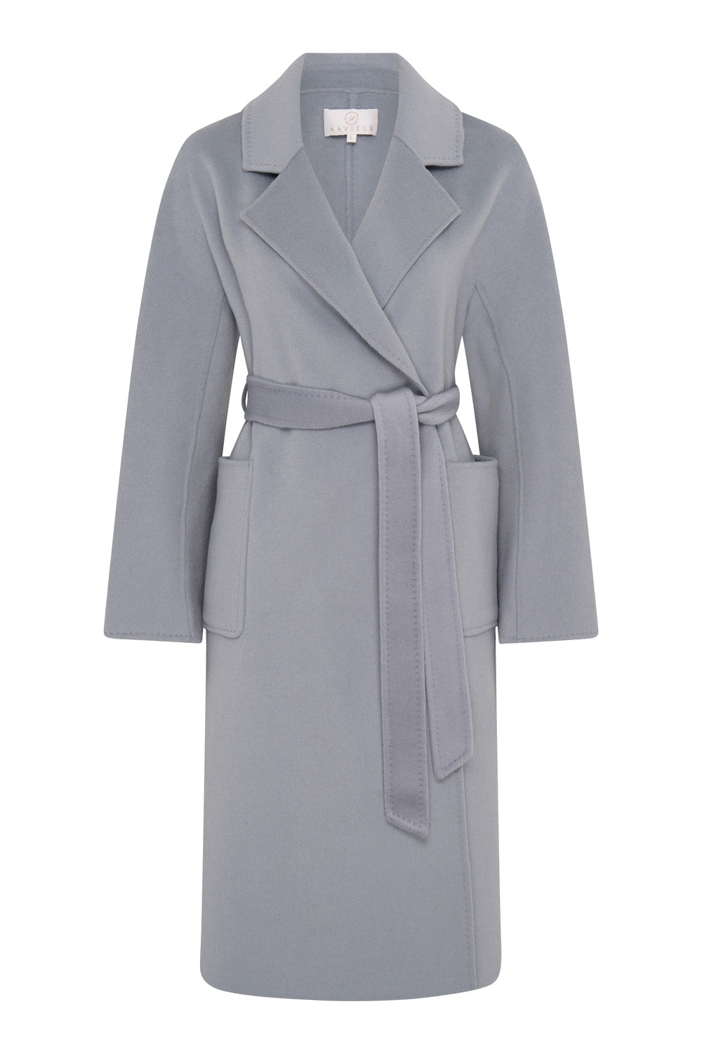 Cashmere & Silk Wool Coat (Cornflower)