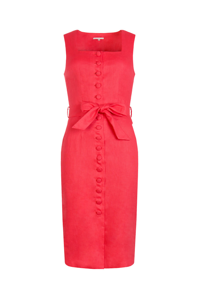 Linen Dress (Rouge)
