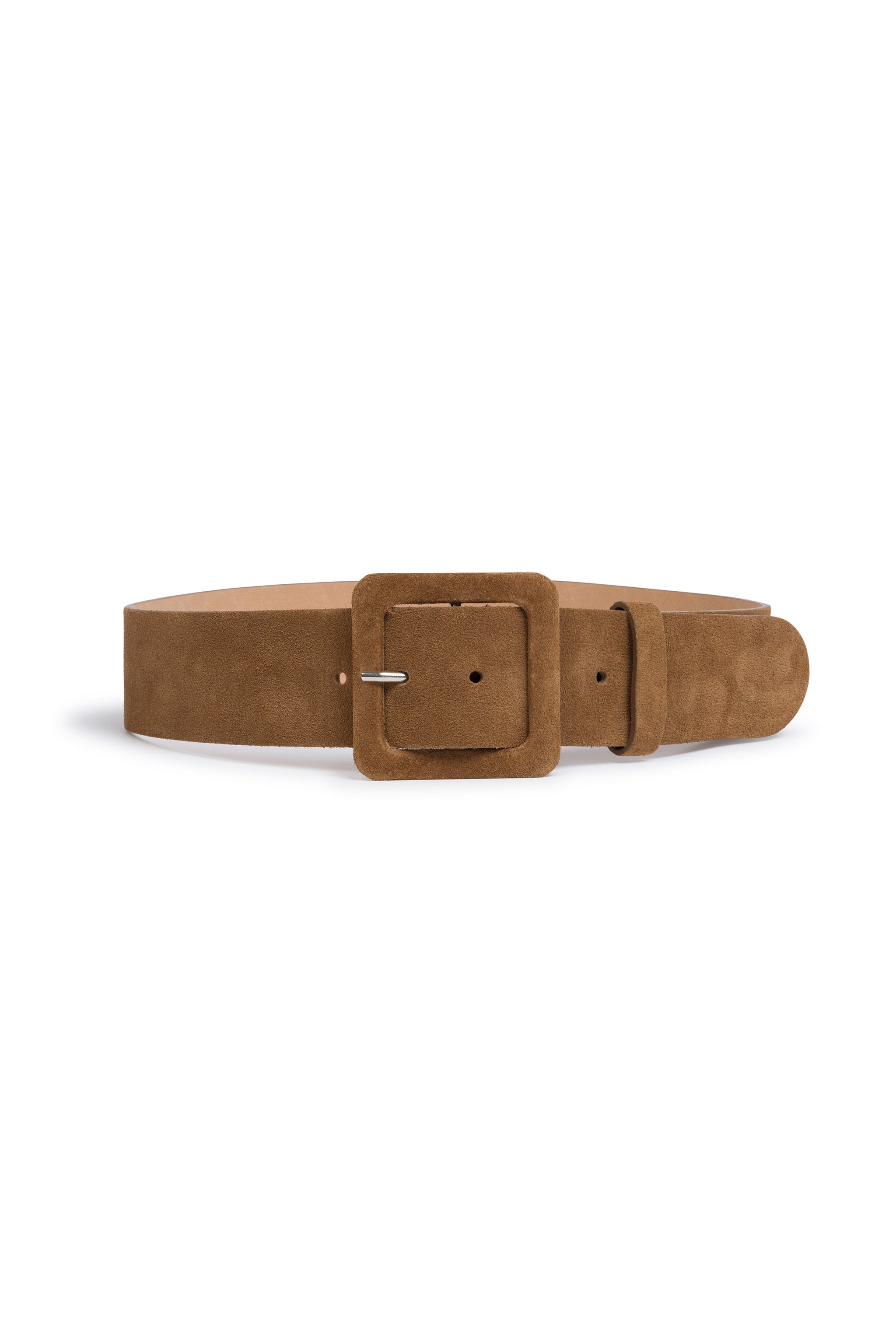 Suede Leather Waist Belt (Camel)
