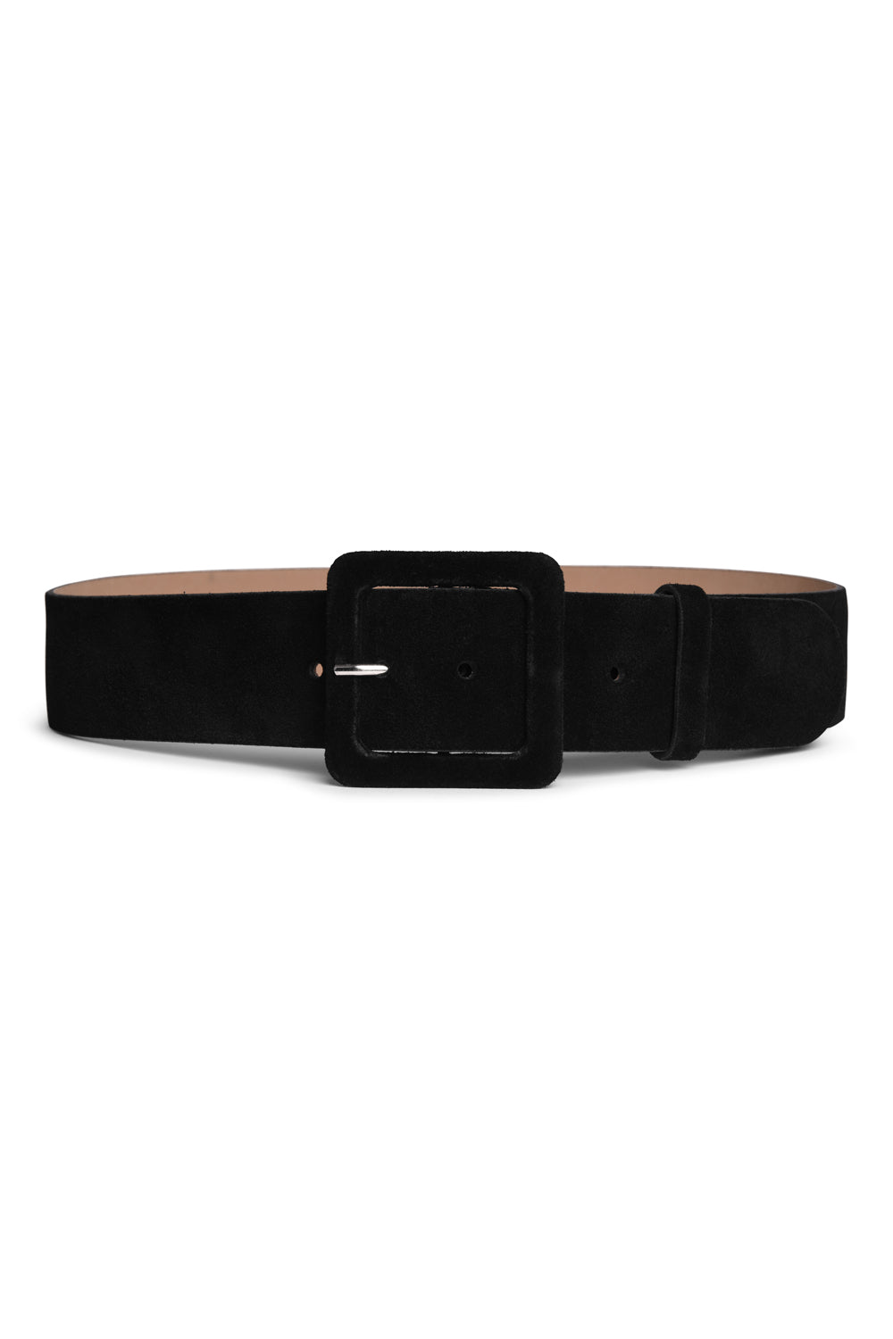 Suede Leather Waist Belt (Black)