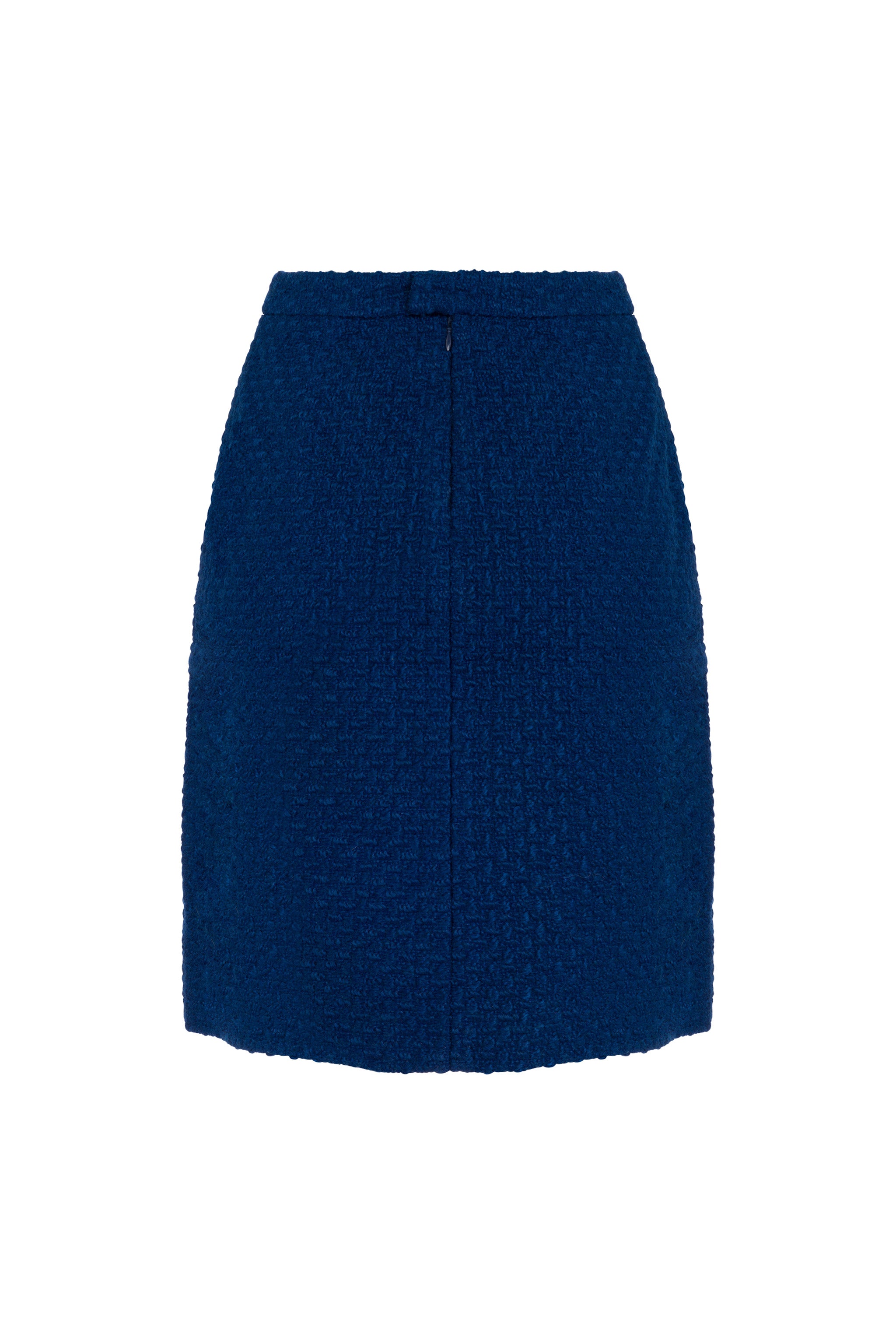 Classic Tweed Skirt (Royal)