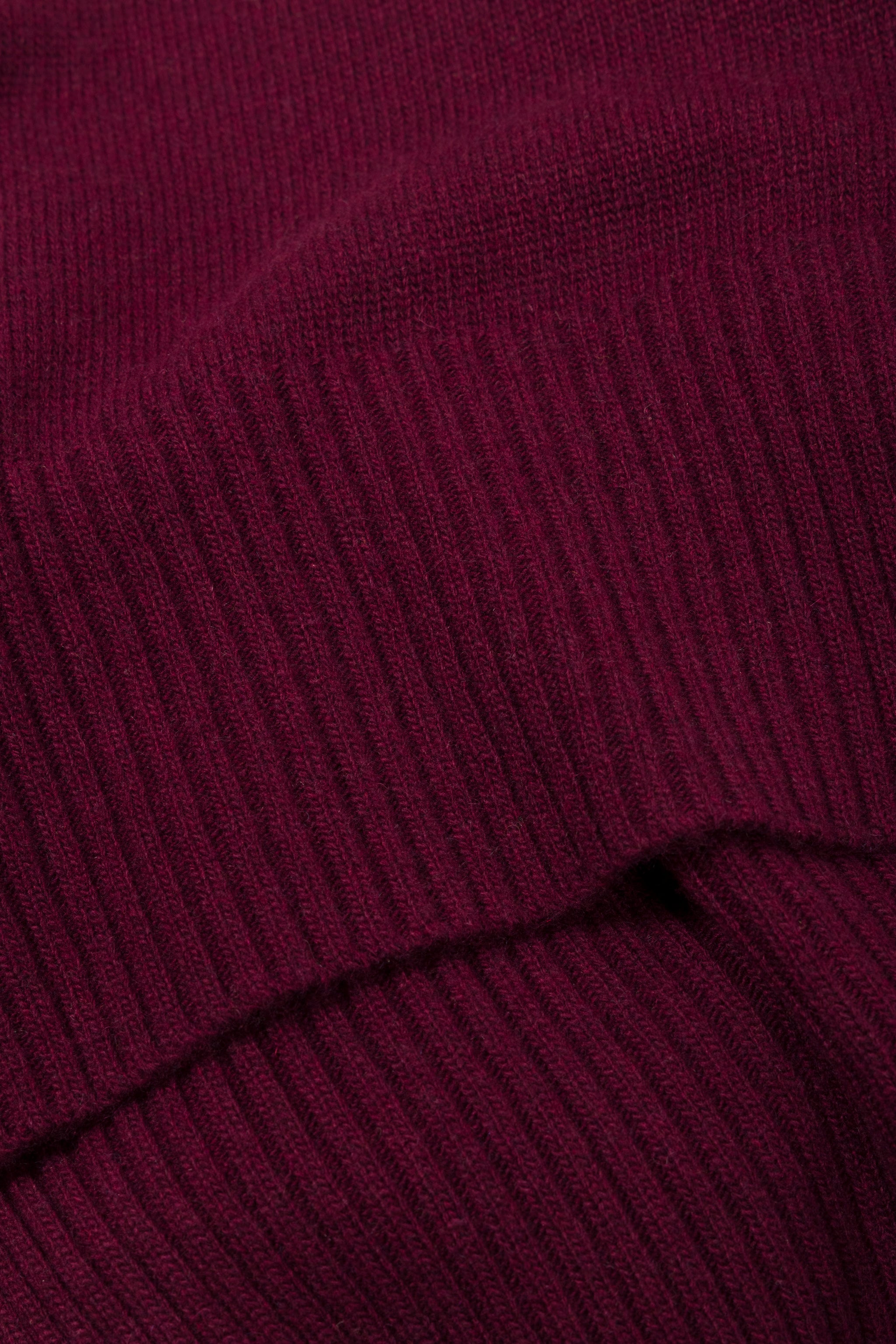 Oversized Cashmere Blend Roll Neck (Mulberry)