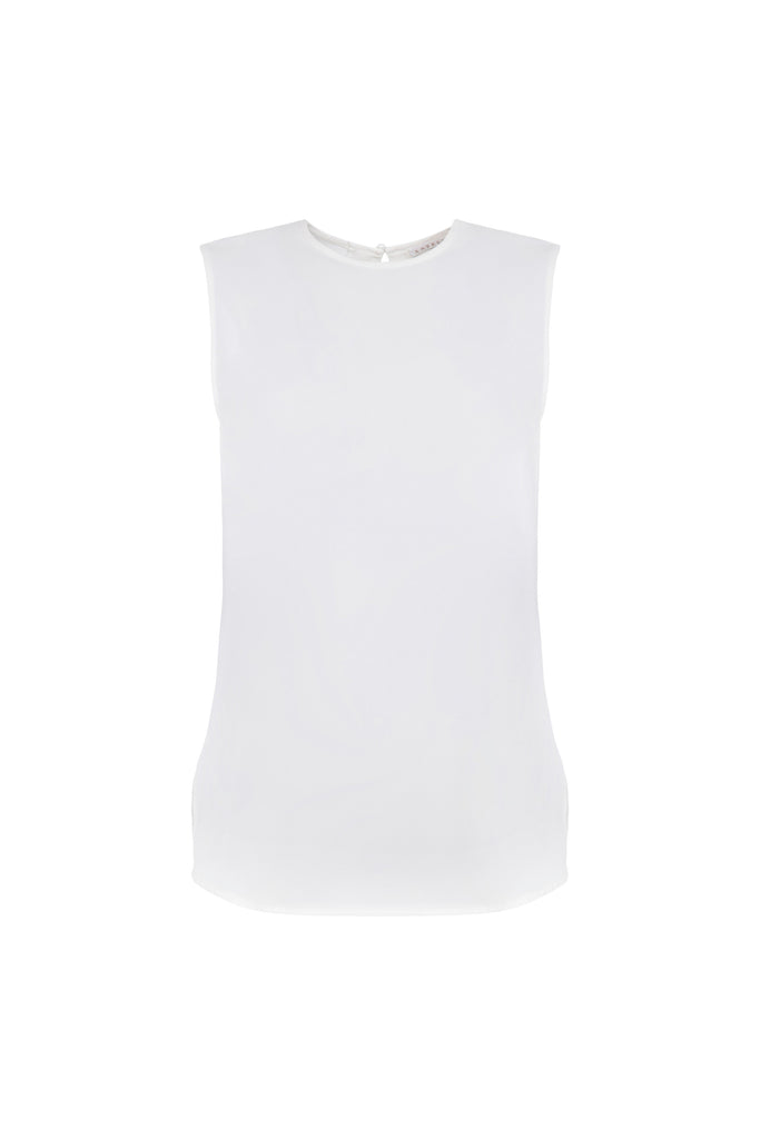 Luxury Crepe Vest (White)
