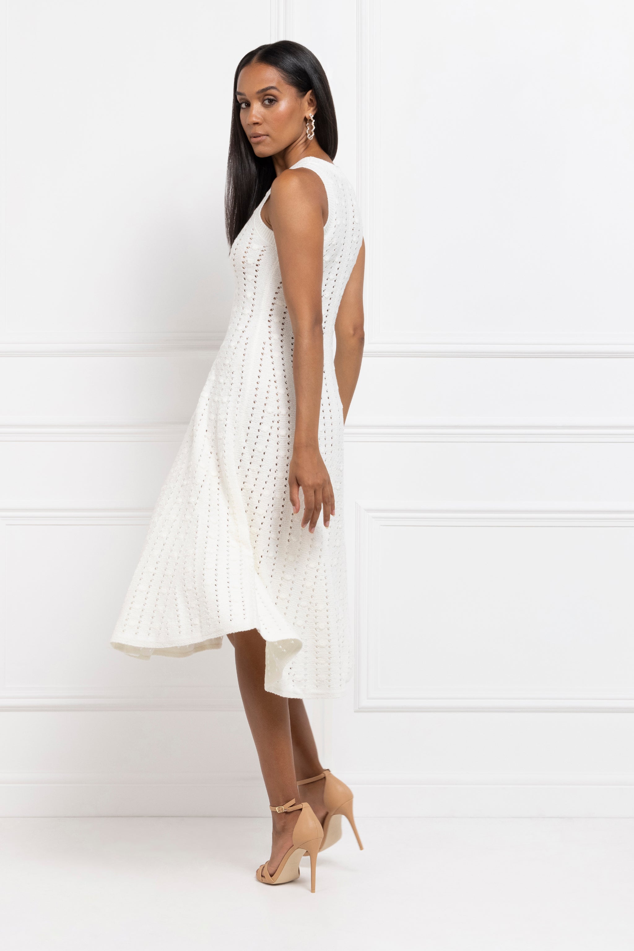 crochet knit dress Crochet Knit Dress (Chantilly)