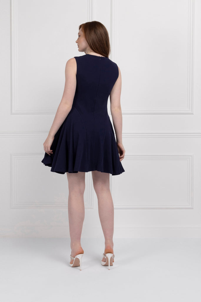 Fit & Flare Dress (Navy)
