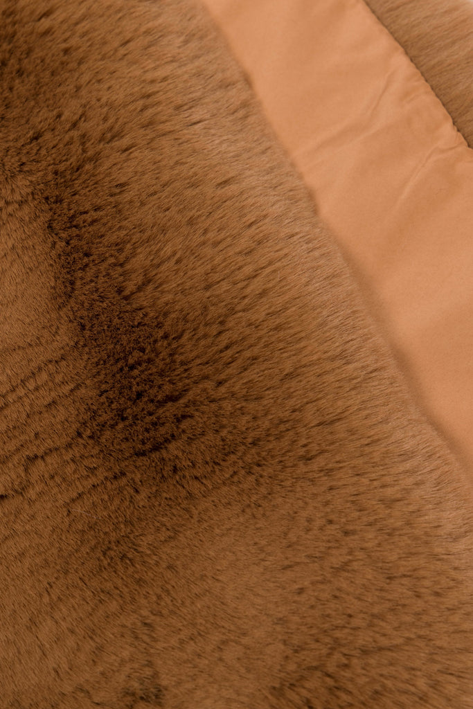Large Faux Fur Stole (Camel)