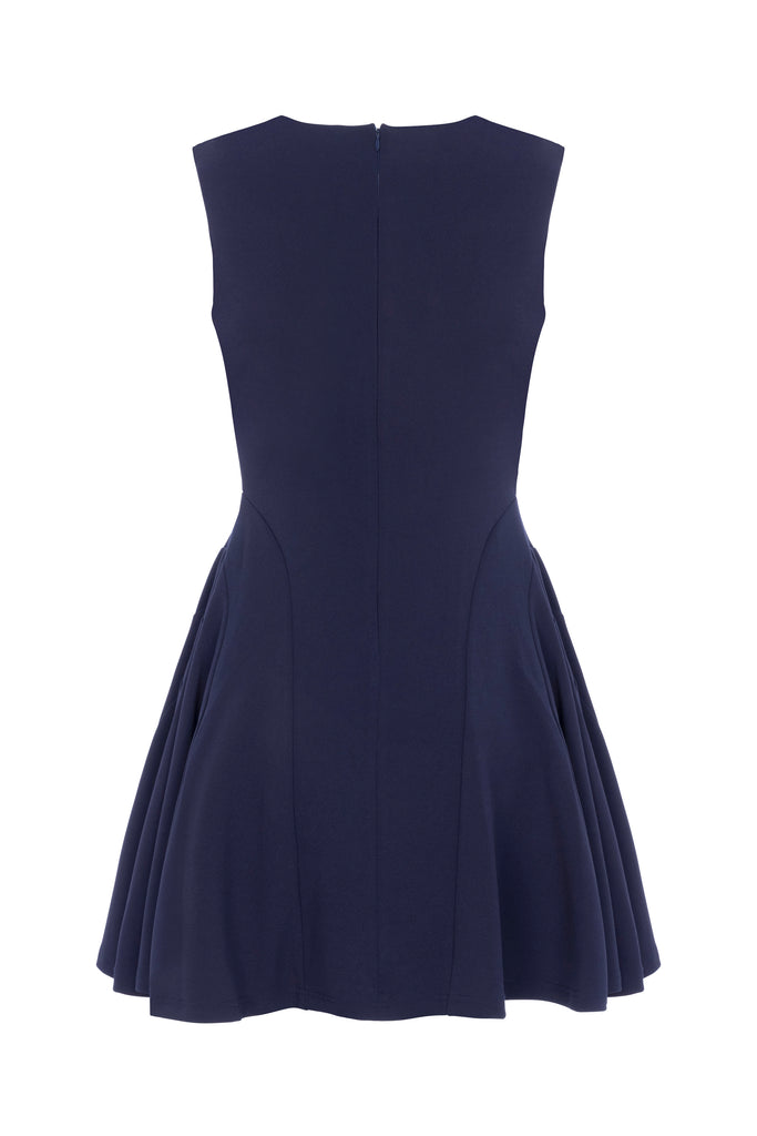 Fit & Flare Dress (Navy)