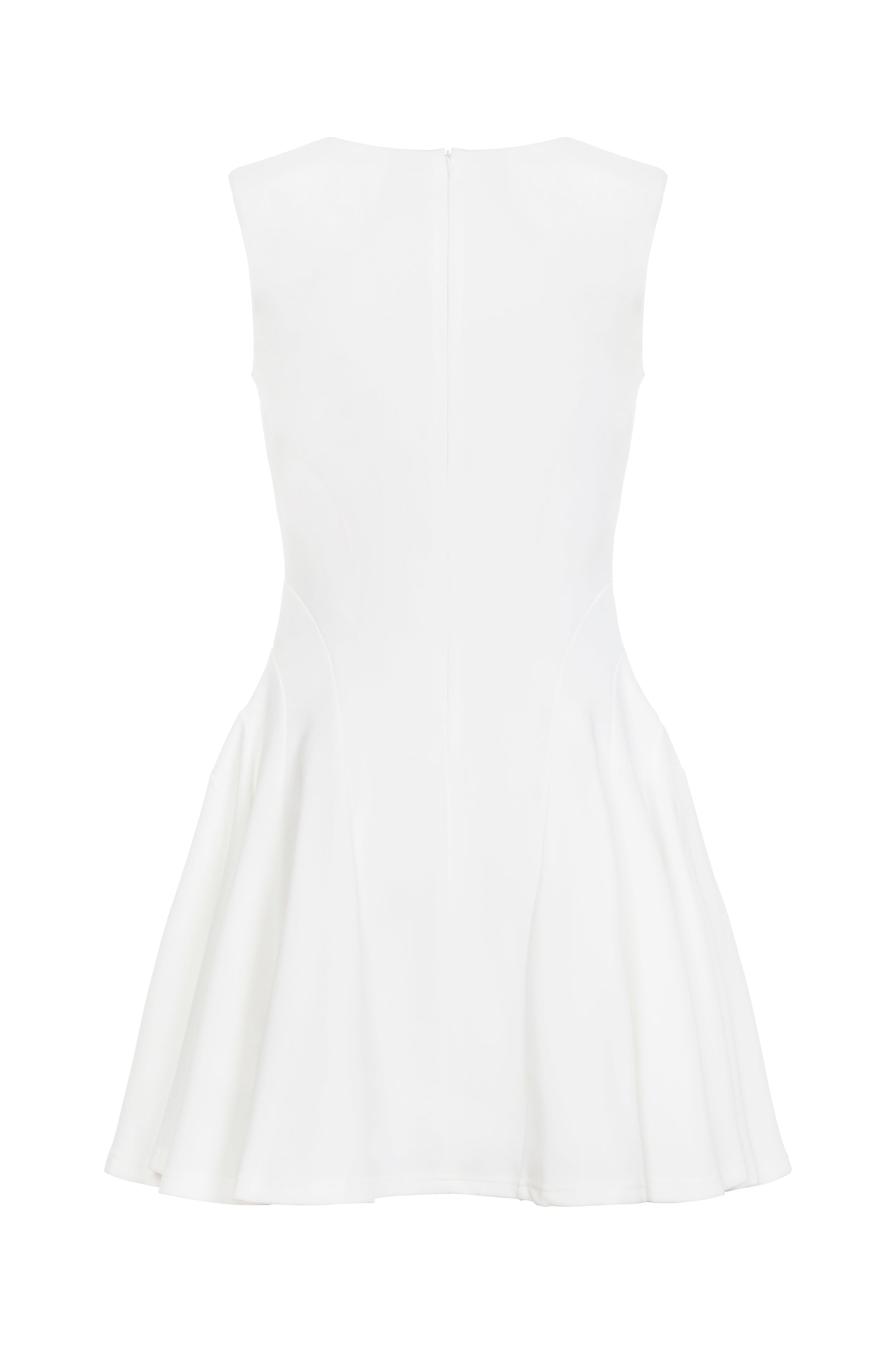 Fit & Flare Dress (White)