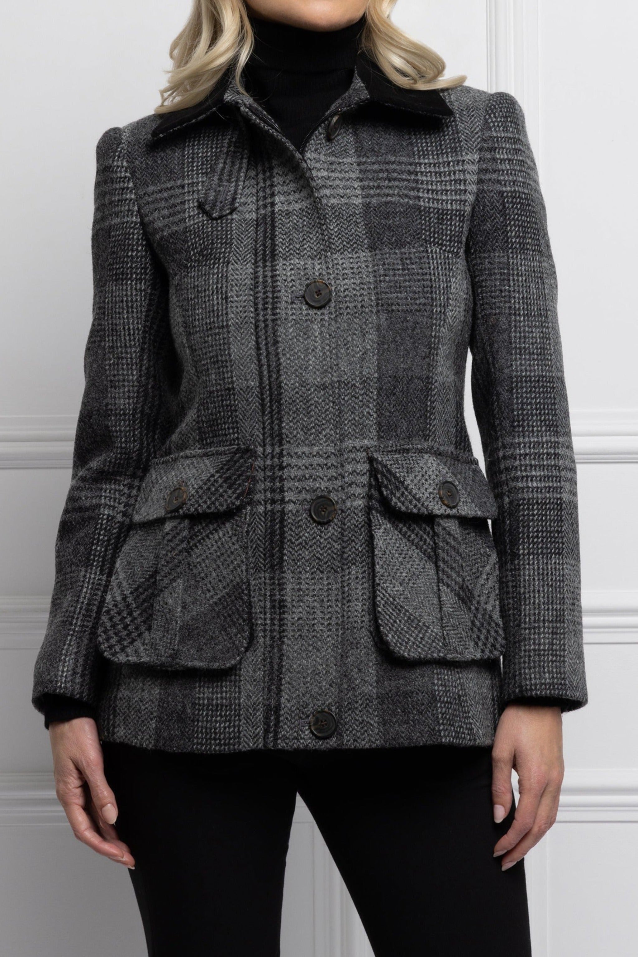 Grey Harris Tweed Jacket