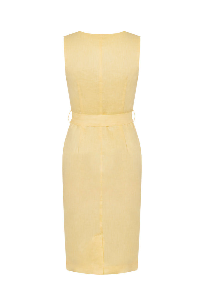 Linen Dress (Lemon)
