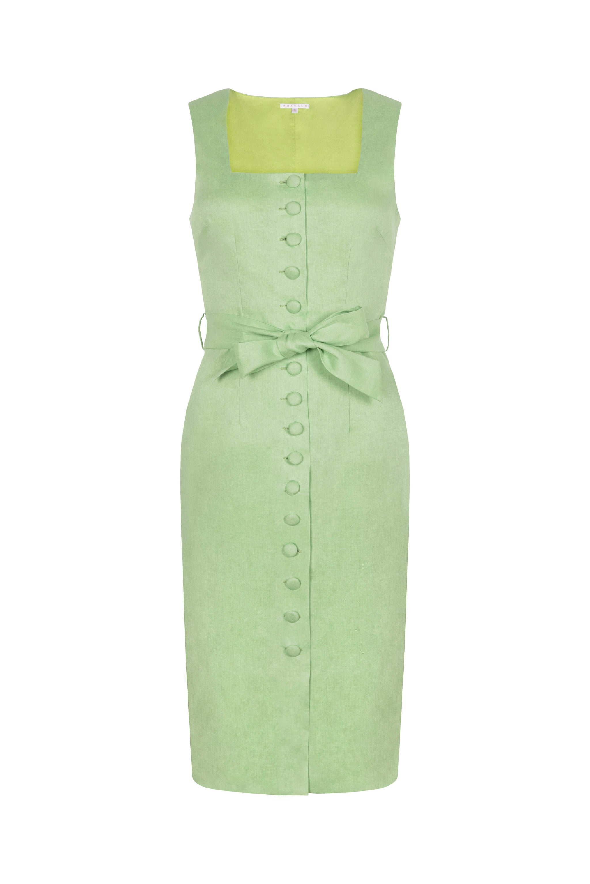 Linen Dress (Lime) | Aavelle Linen Dress (Lime) | Aavelle
