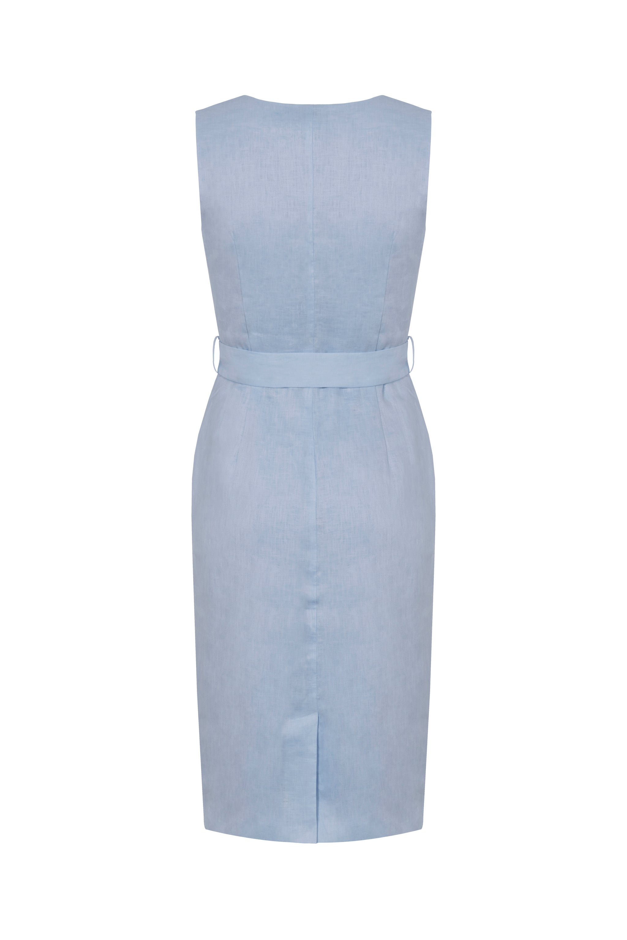 Linen Dress (Powder Blue)