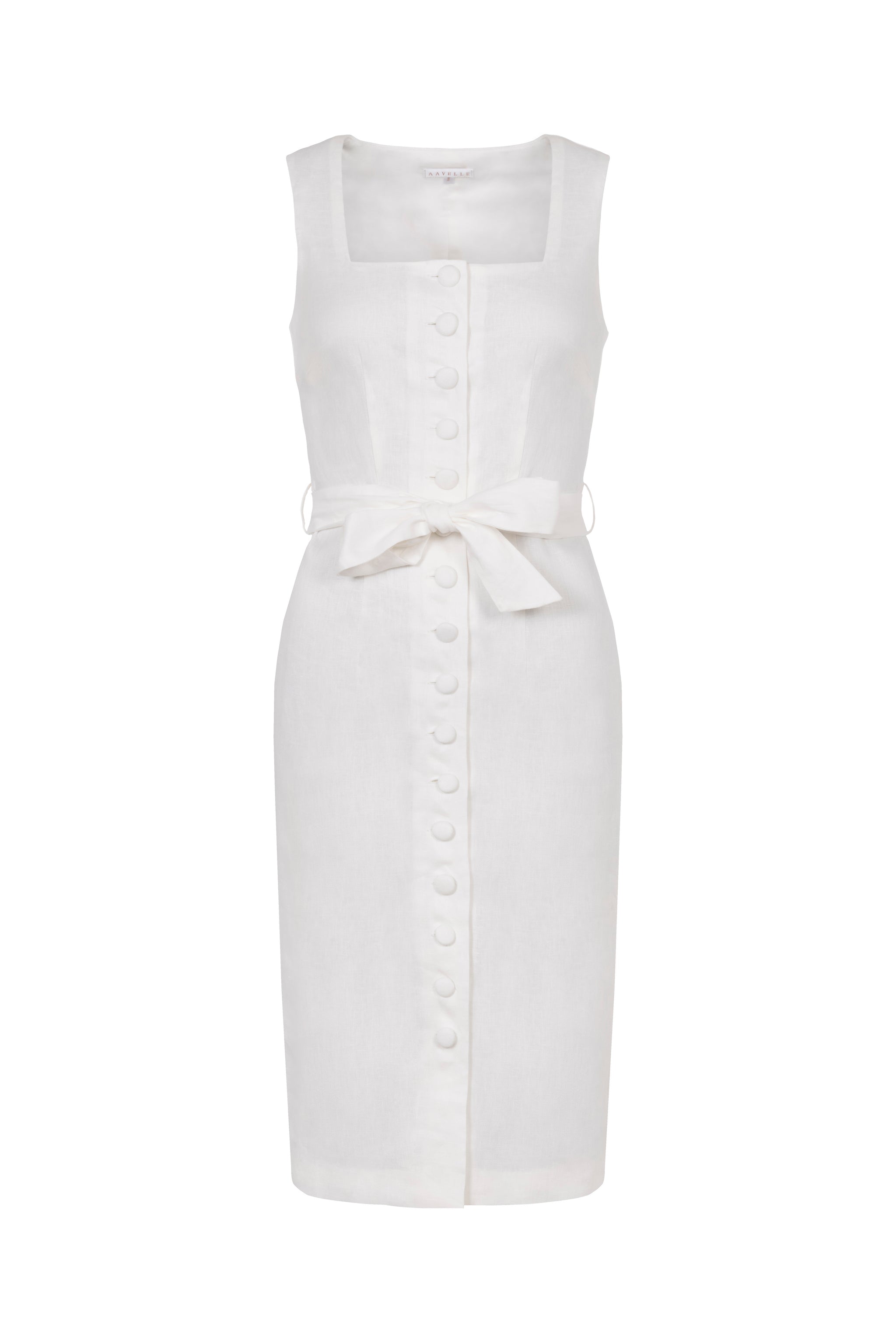 Linen Dress (White)