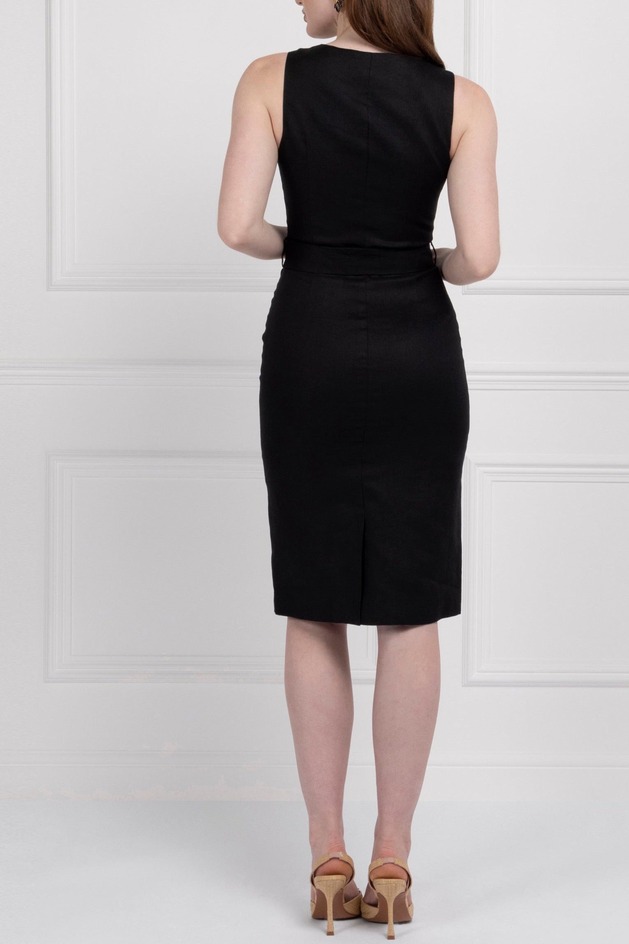 Linen Dress (Black)