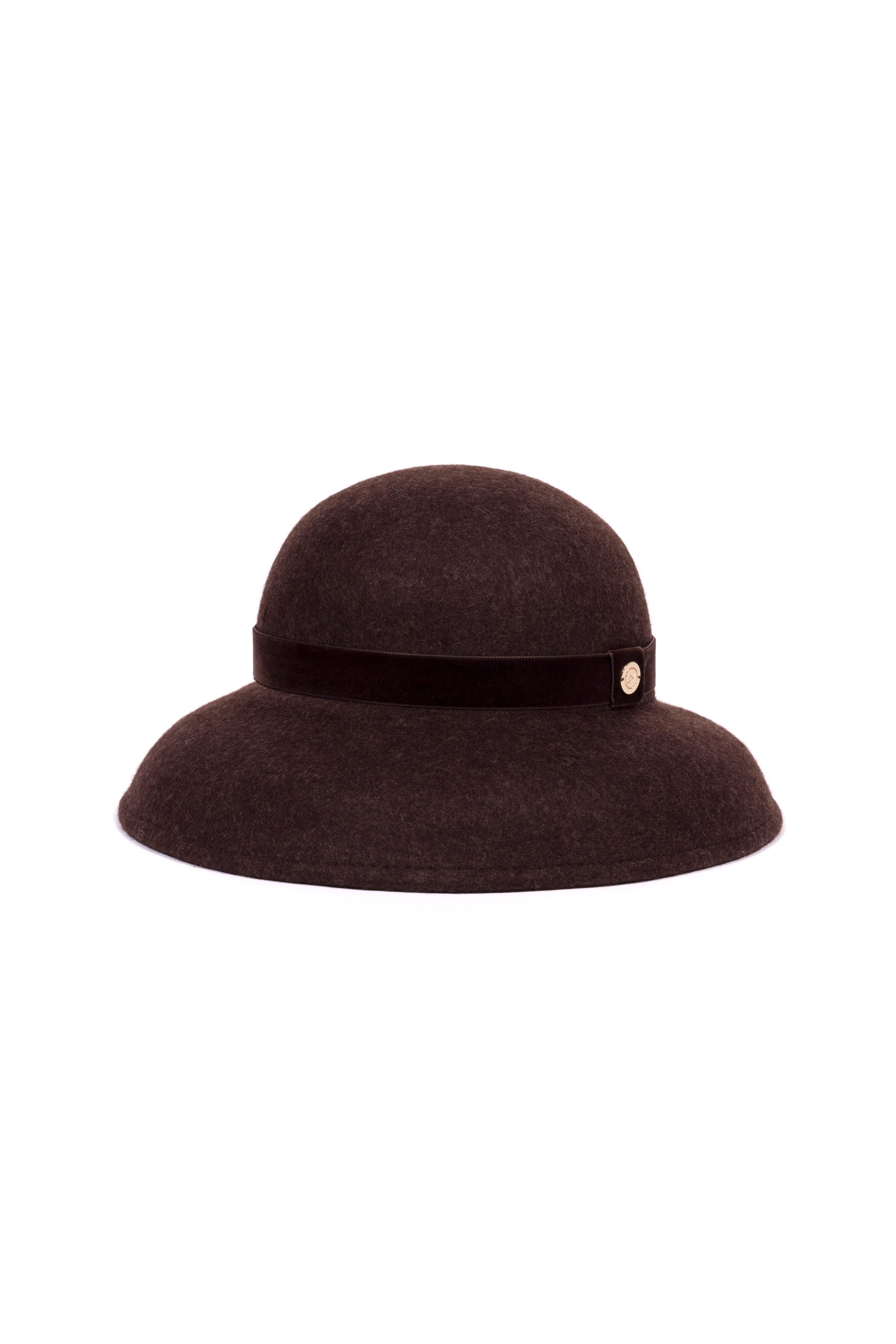 Pure Wool Audrey Hat (Chocolate)