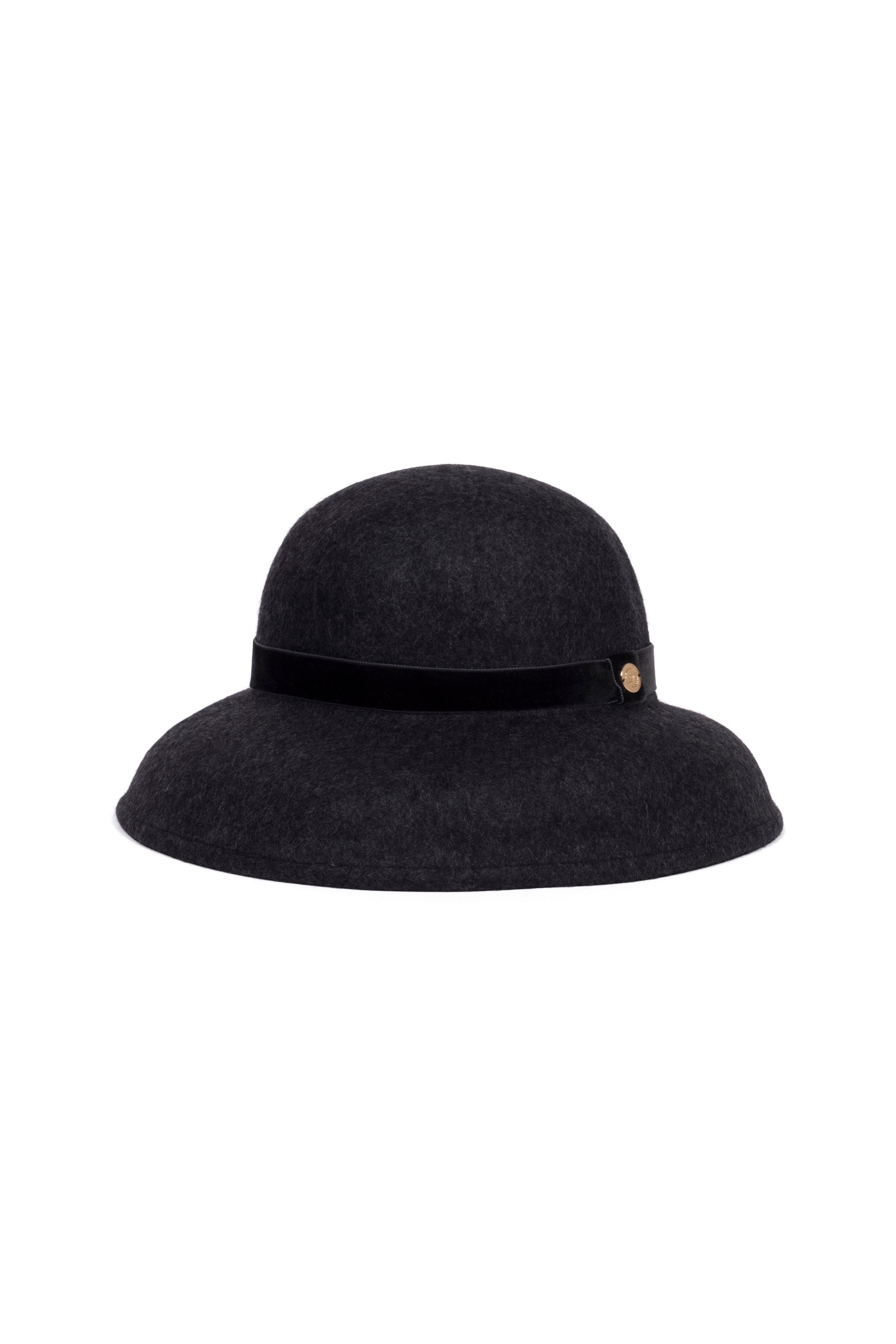 Pure Wool Audrey Hat (Raven)