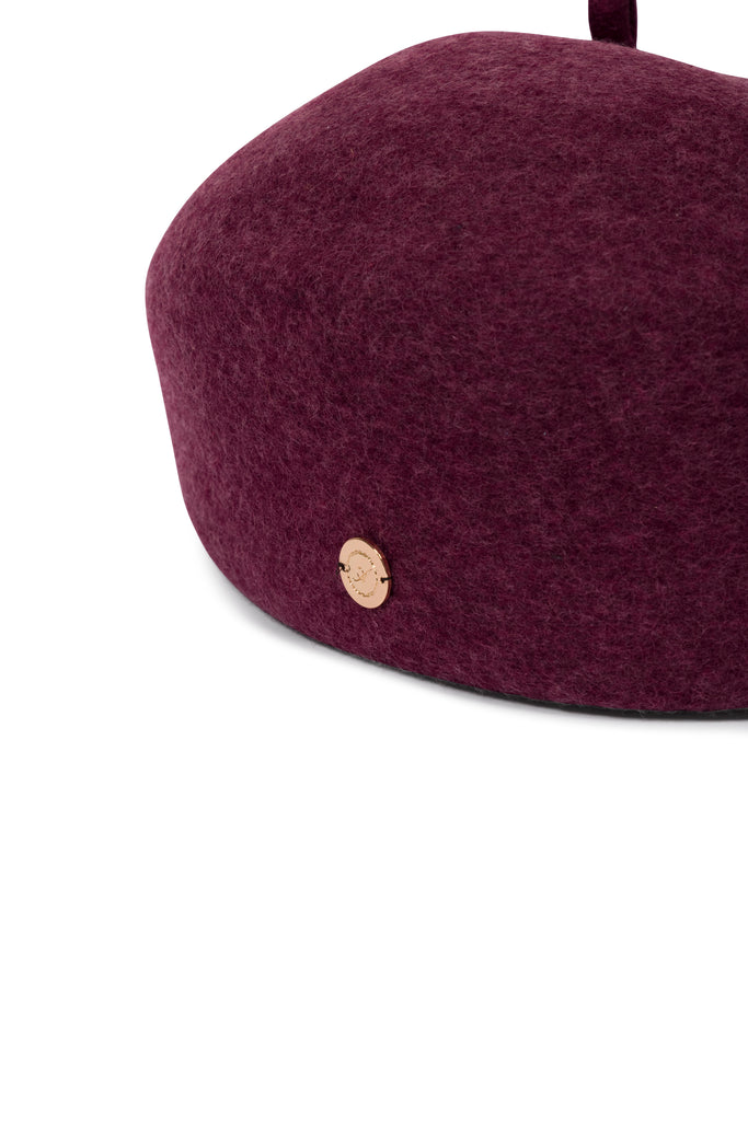 Pure Wool Beret (Mulberry)