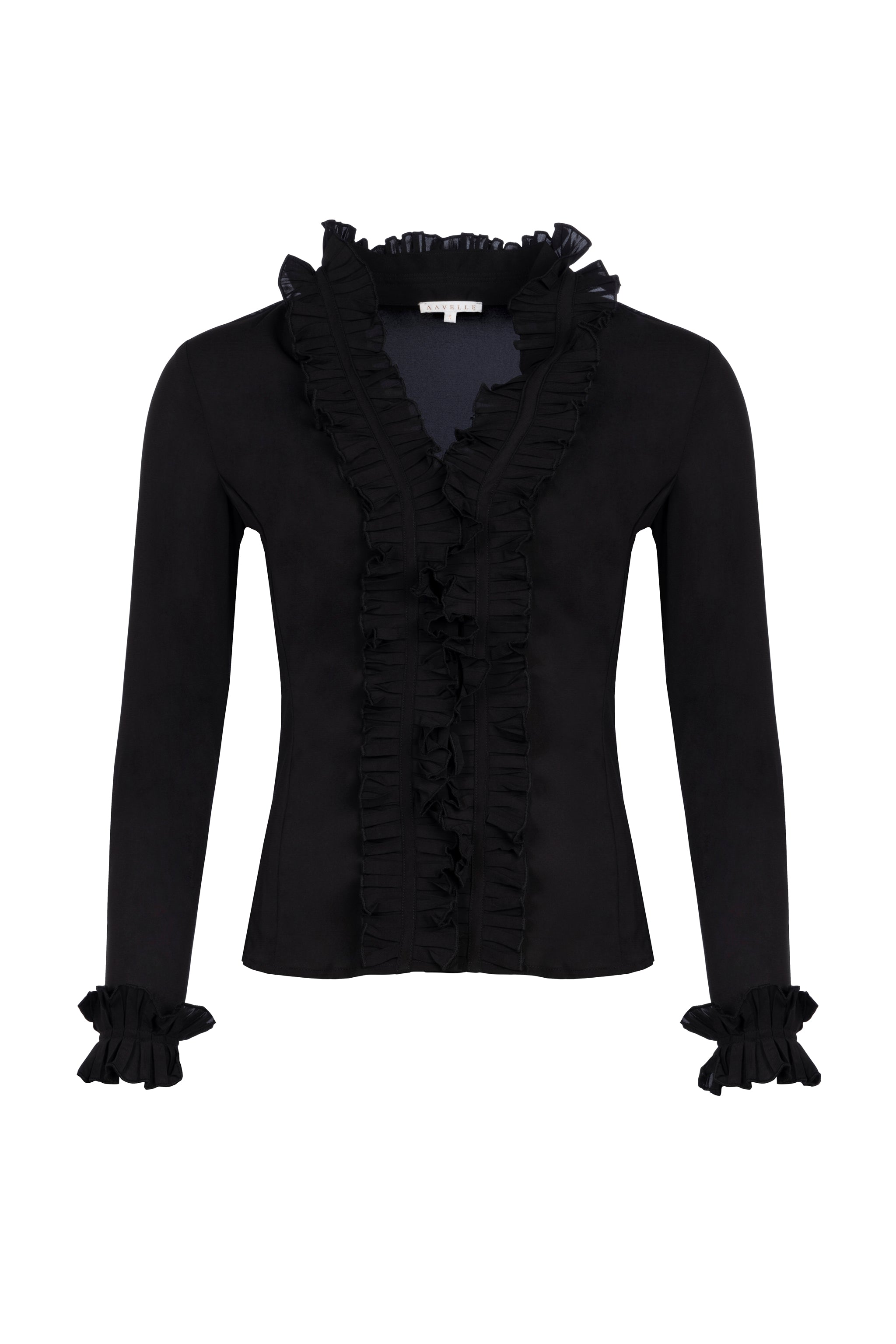 Ruffle Shirt (Black)