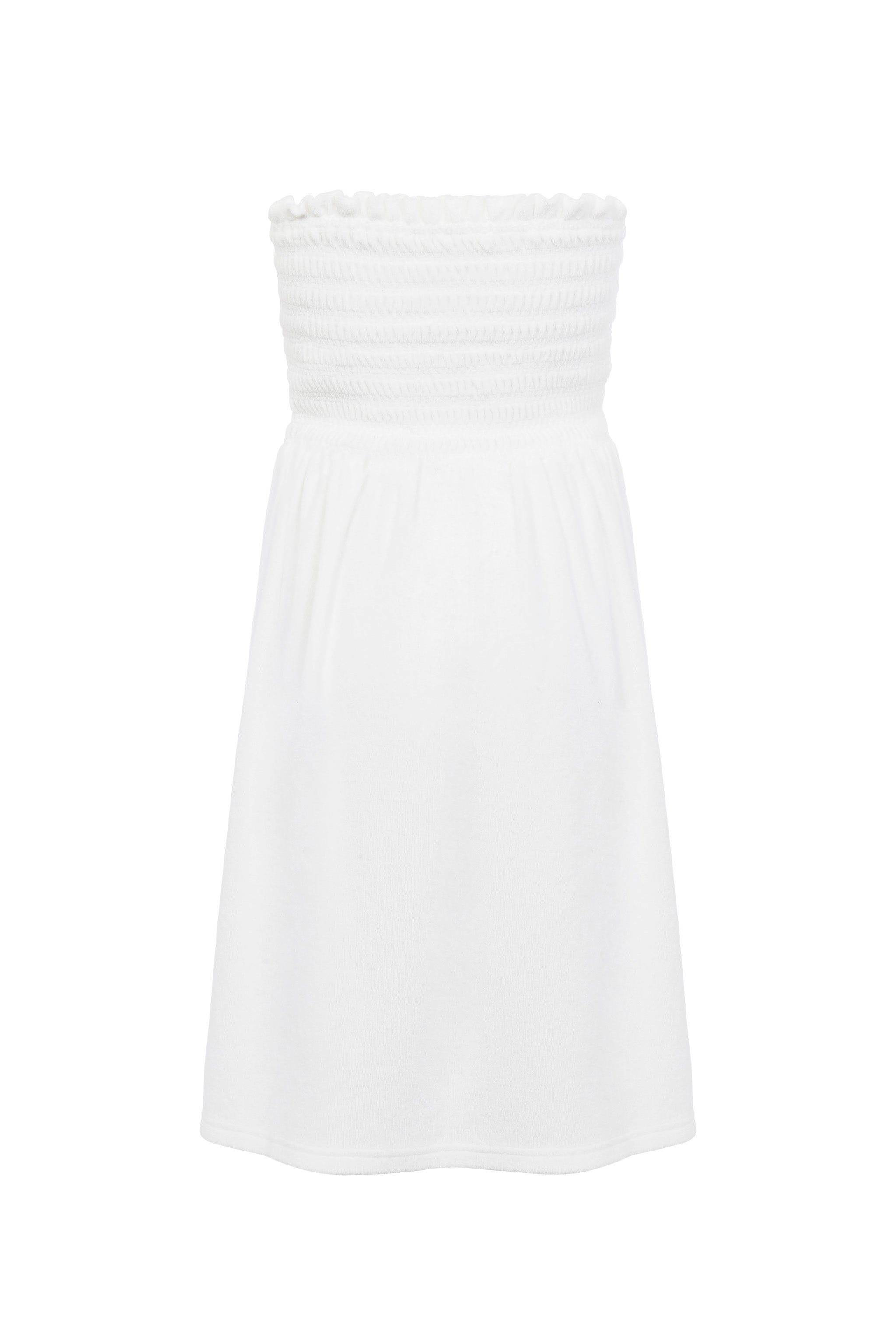 Towelling Dress (White)